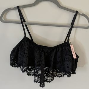 Victoria's Secret Black Lace Bra Top New